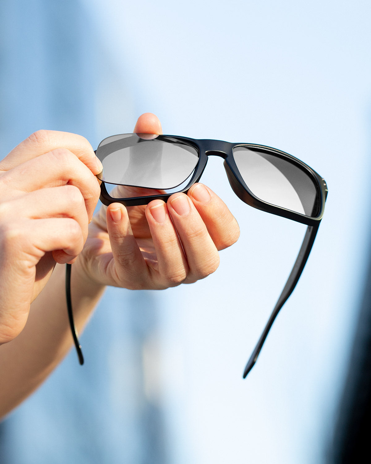 installing revant replacement lenses into sunglasses