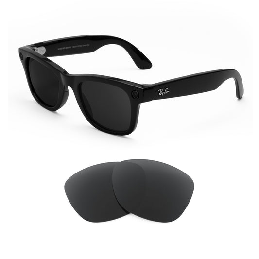 Ray-Ban Meta Wayfarer 53mm sunglasses with replacement lenses