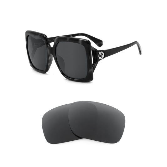 Revant replacement lenses compatible with Gucci Gg0876s