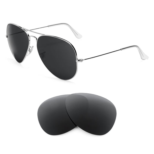 Revant replacement lenses compatible with Ray Ban Aviator Rb3025 62mm
