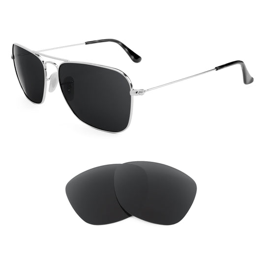 Revant replacement lenses compatible with Ray Ban Caravan Rb3136 58mm