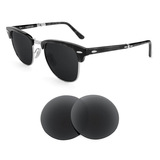 Revant replacement lenses compatible with Ray Ban Clubmaster Folding Rb2176 51mm