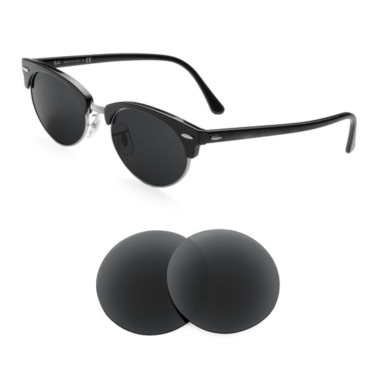 Revant replacement lenses compatible with Ray Ban Clubmaster Oval Rb3946 52mm